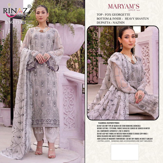 Rinaz Mariyam Gold 23 Trending Pakistani Suits Catalog
